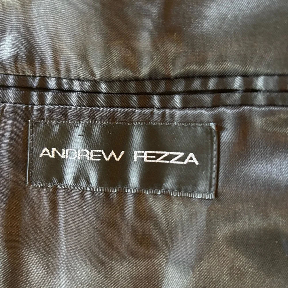 Andrew Fezza Black 100% Silk Blazer